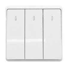 Διακόπτης Απλός 3 Πλήκτρων Λευκό London 190868/WH